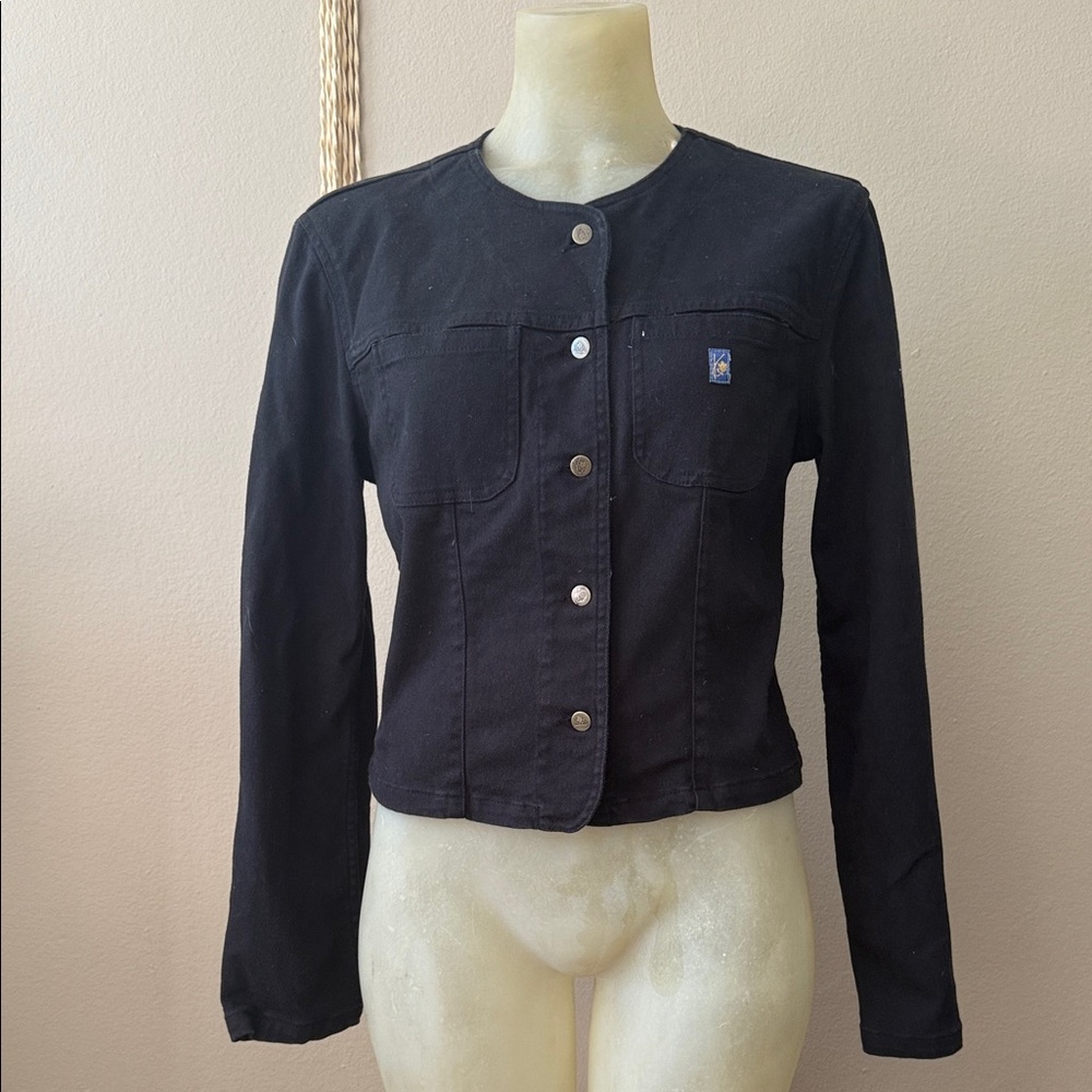 Kenzo Black Jean Jacket for Women size Medium